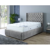 Nylasor Naples Grey Buttoned Headboard 3ft Bed